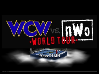 WCW vs NWO World Tour title screen for Nintendo 64